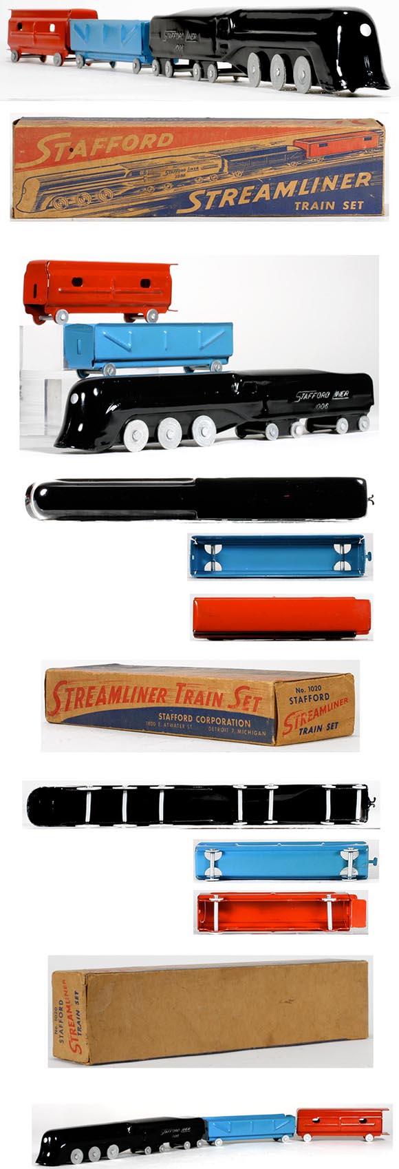 c.1935 Stafford, Streamliner Train Set in Original Box